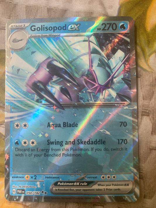 Golisopod EX double rare from scarlet and violet paradox rift
