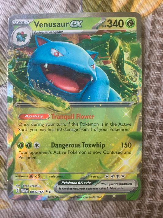 Venusaur EX double rare from scarlet and violet 151