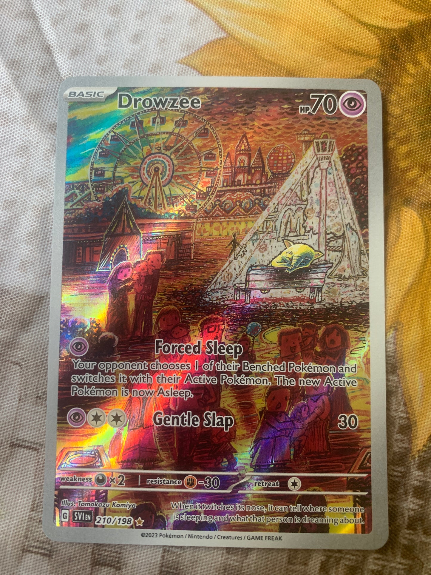 Drowzee illustration rare from scarlet and violet base