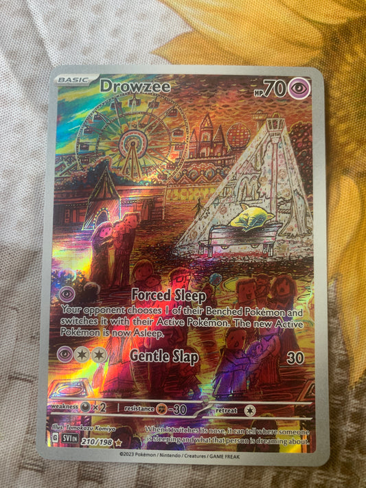Drowzee illustration rare from scarlet and violet base